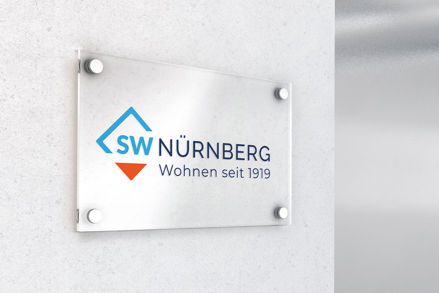 SW Nürnberg Logo auf Eingangsschild