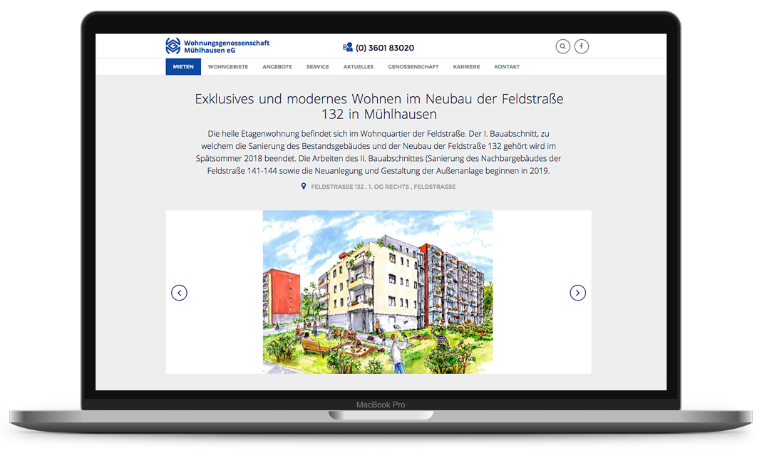 Landingpage zu Baumaßnahmen